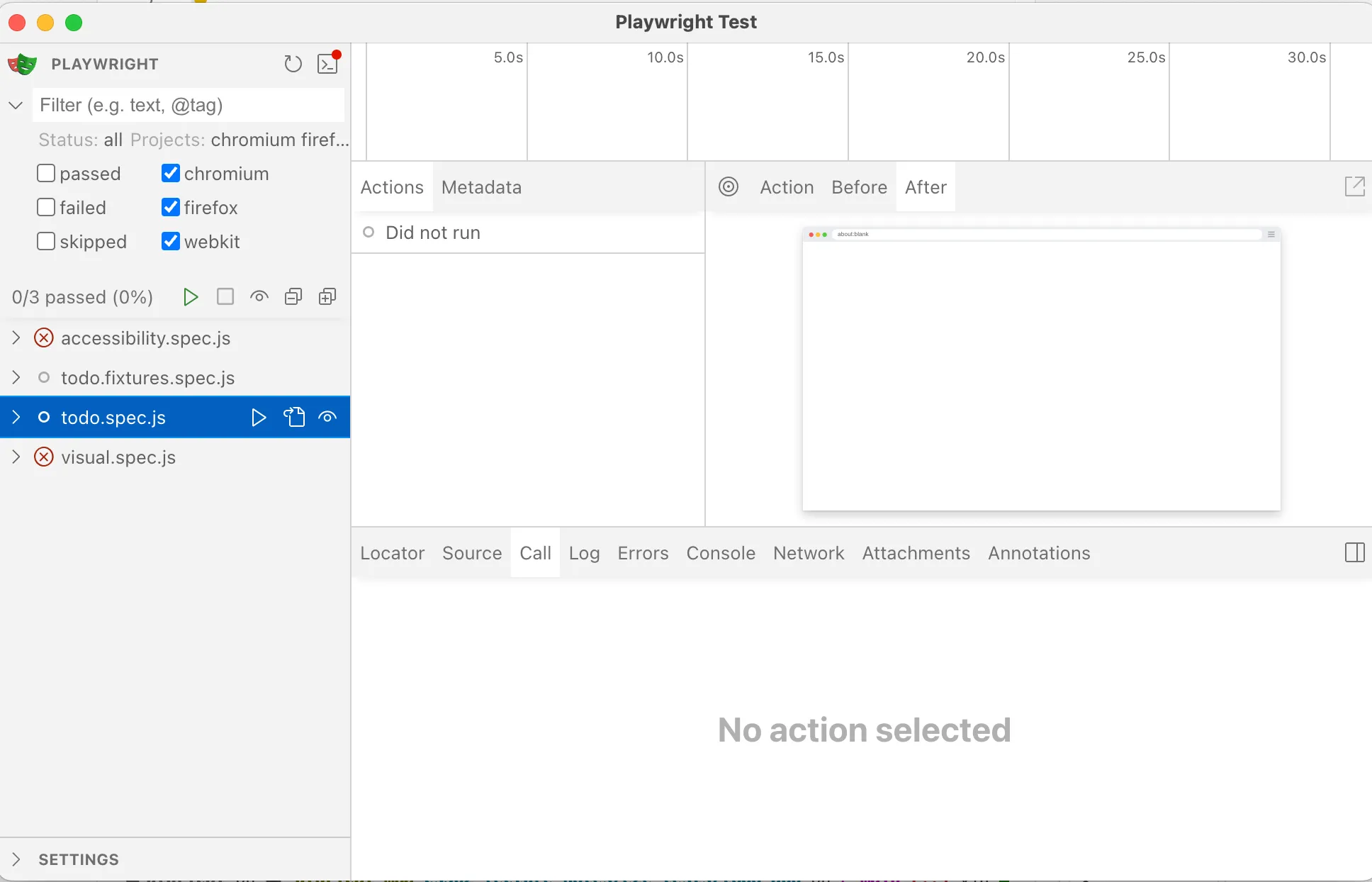 Playwright UI Mode - Browser Selection